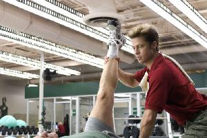 Brad Pitt als Chad im Fitnesstudio