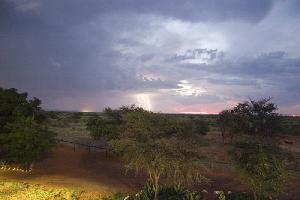 Gewitterstimmung in der Kalahari